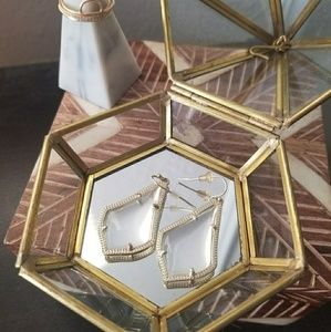 Kendra Scott Clear Crystal Alex Earrings